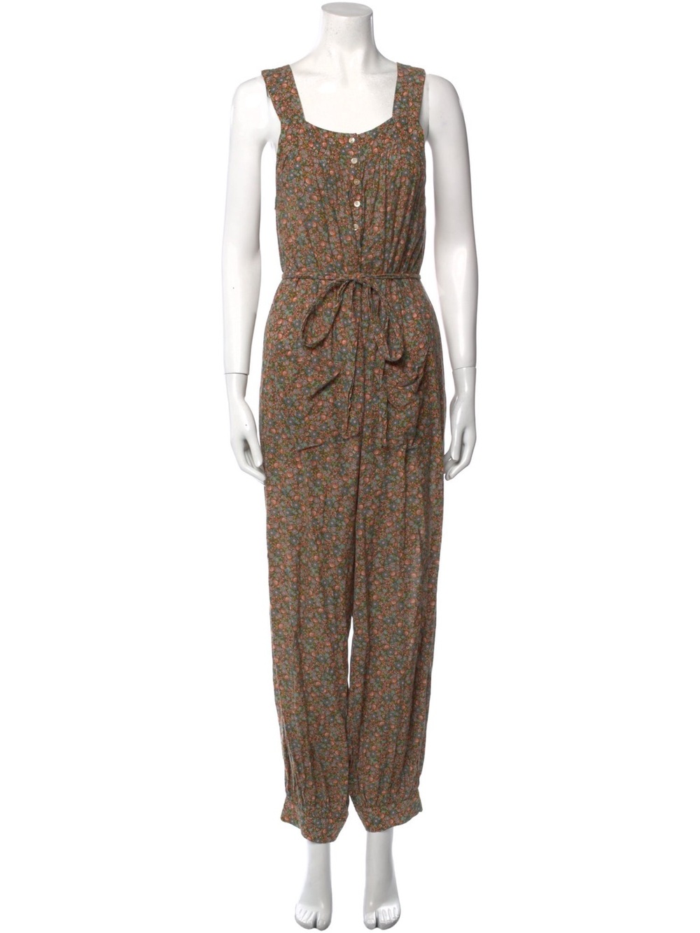Doen Eliza floral jumpsuit with pockets, oversized XXS - Picture 2 of 15
